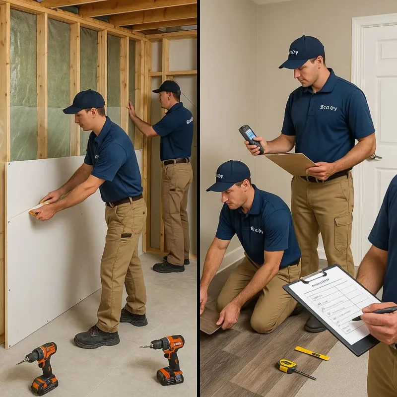 Repairs and Reconstruction process in Omro, WI